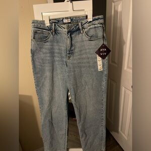 Ava & Viv Women's Classic Blue Straight Leg Jeans